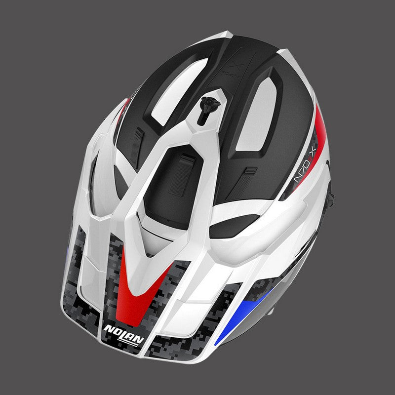 Nolan Modular Helmet N70.2x Torpedo N-com White Blue Red | N7X000547045
