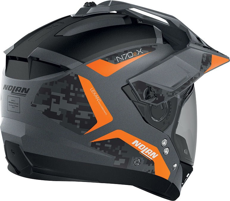 Nolan Modular Helmet N70-2 X 06 TORPEDO N-C, Orange Lava Grey Matt | N7Y000547044