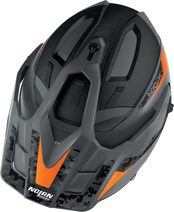 Nolan Modular Helmet N70-2 X 06 TORPEDO N-C, Orange Lava Grey Matt | N7Y000547044