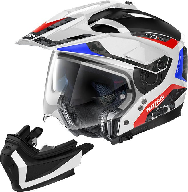 Nolan Modular Helmet N70-2 X 06 TORPEDO N-C, White Blue Red | N7Y000547045