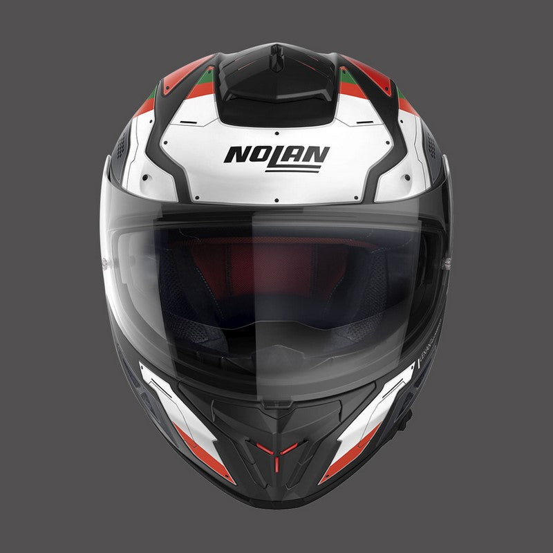 Nolan Full Face Helmet N80.8 Starscream N-com Red White Matt | N88000544035
