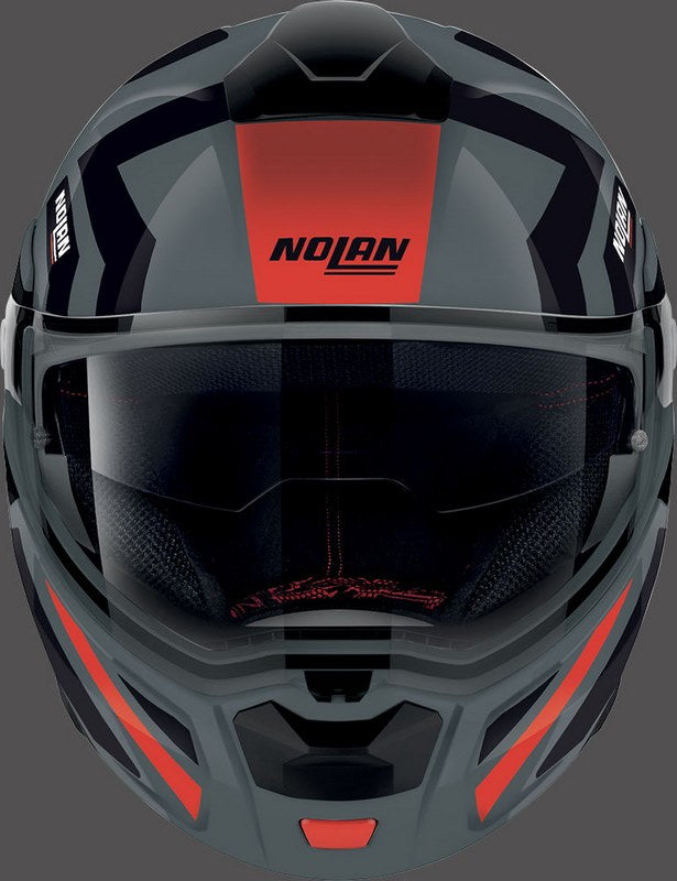 Nolan Flip-Up Helmet N90-3 LANEWAY N-COM, Grey Red | N93000649042