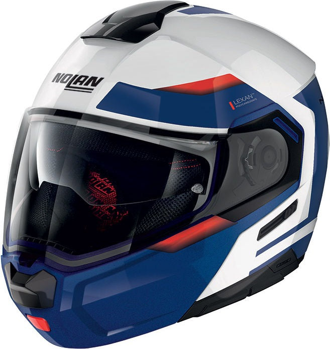 Nolan Modular Helmet N90-3 06 REFLECTOR N-C, White Blue Red | N9Z000537038