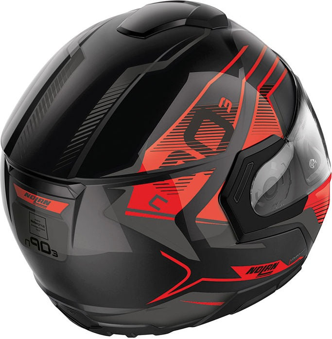 Nolan Modular Helmet N90-3 06 COMEBACK N-CO, Black Red | N9Z000663044