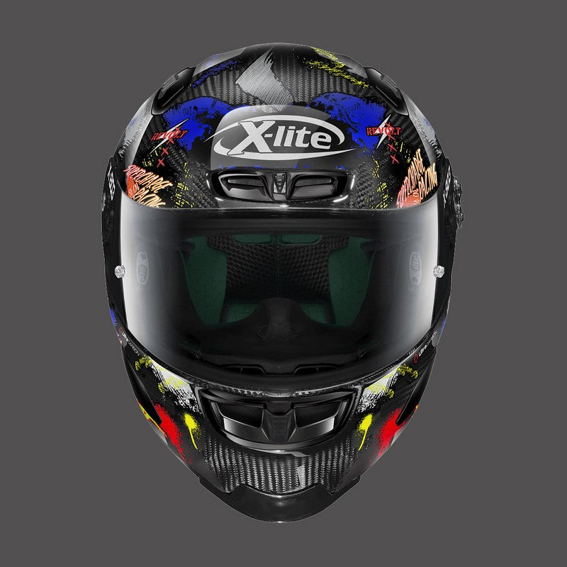 Nolan Full Face Helmet X-lite X-803 Rs Ultra Carbon Holeshot Black Yellow | U8R000541034