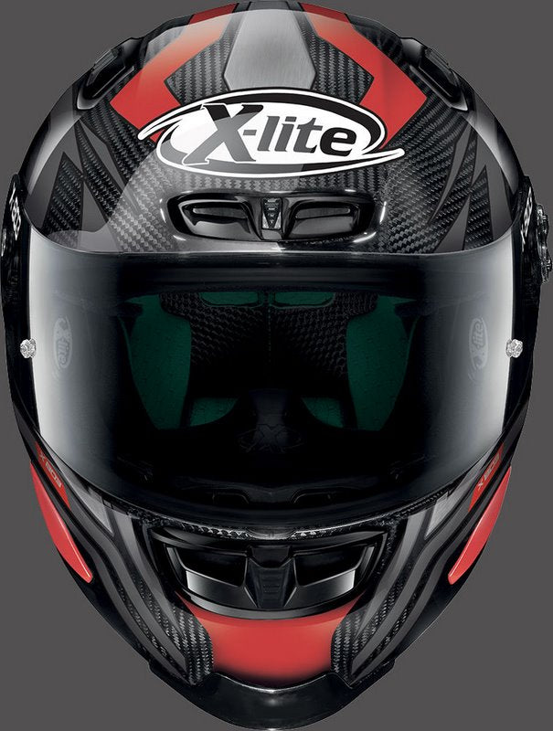 X-LITE Full Face Helmet X-803 RS DECEPTION, Ultra Carbon Deception Red | U8R000596076