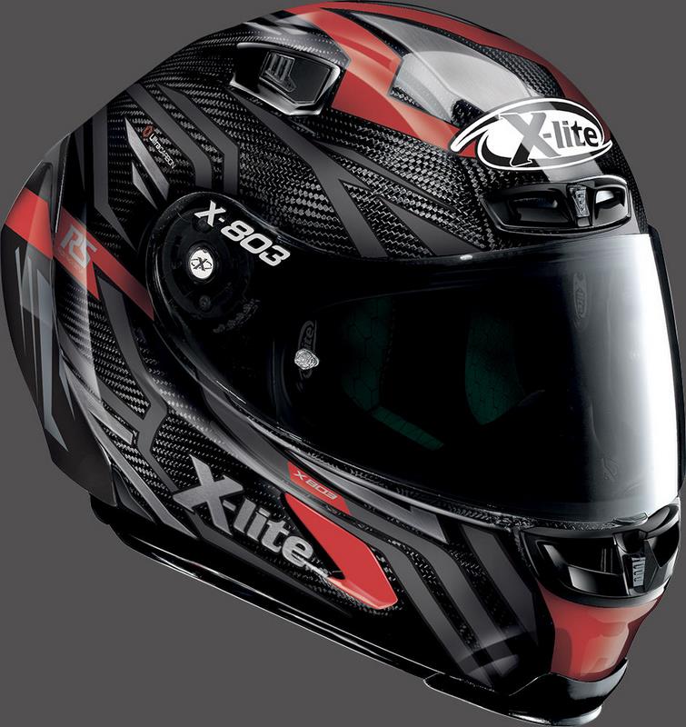X-LITE Full Face Helmet X-803 RS DECEPTION, Ultra Carbon Deception Red | U8R000596076