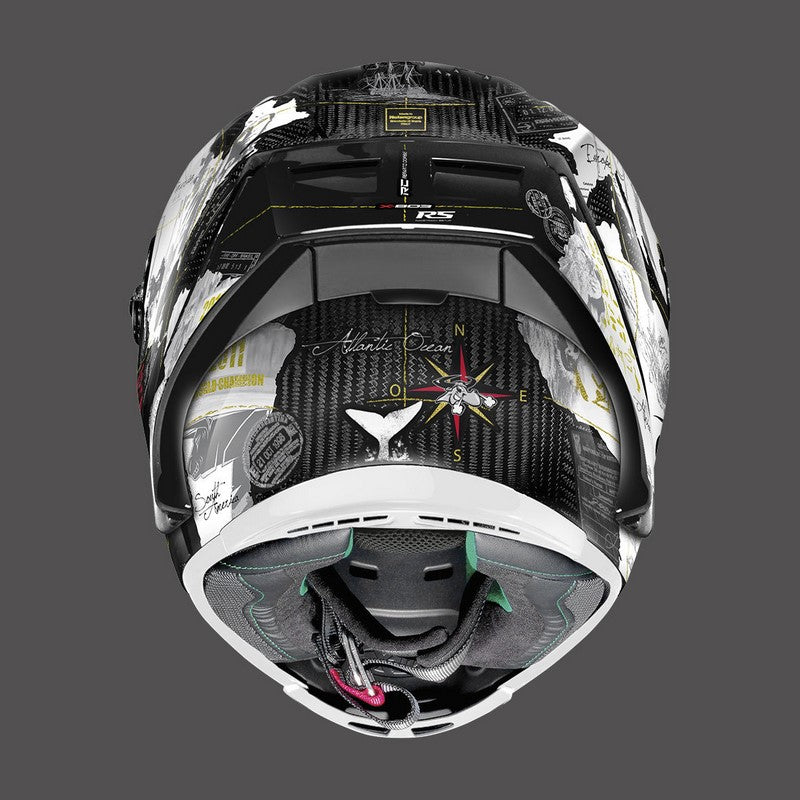 Nolan Full Face Helmet X-lite X-803 Rs Ultra Carbon Replica Checa White | U8R000606060