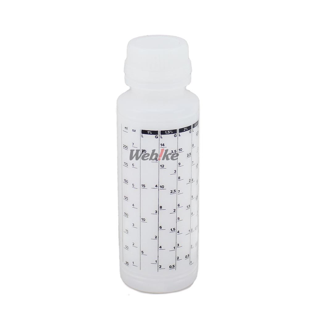 OIL MIXER MOTO ACCESSORY WITH 250 ML, CLEAR