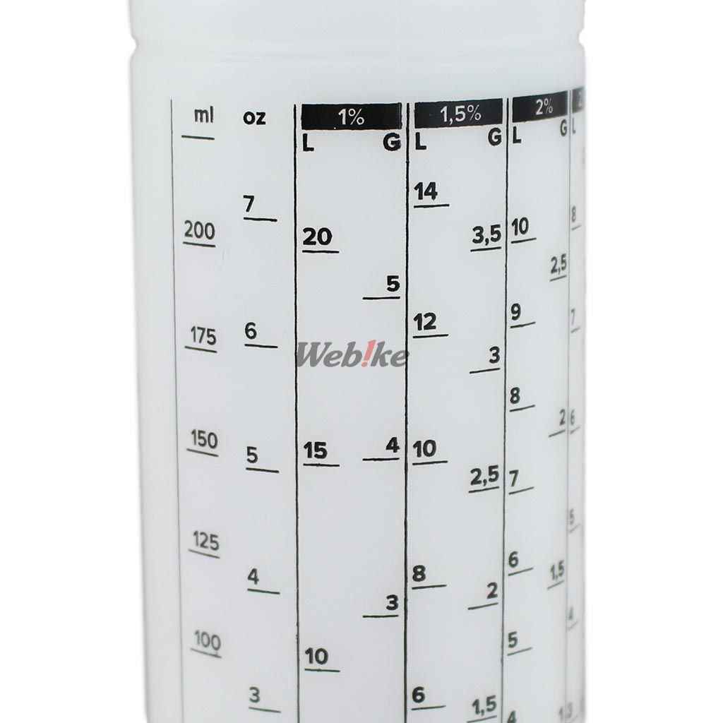 OIL MIXER MOTO ACCESSORY WITH 250 ML, CLEAR