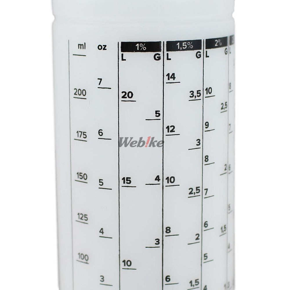 OIL MIXER MOTO ACCESSORY WITH 250 ML, CLEAR