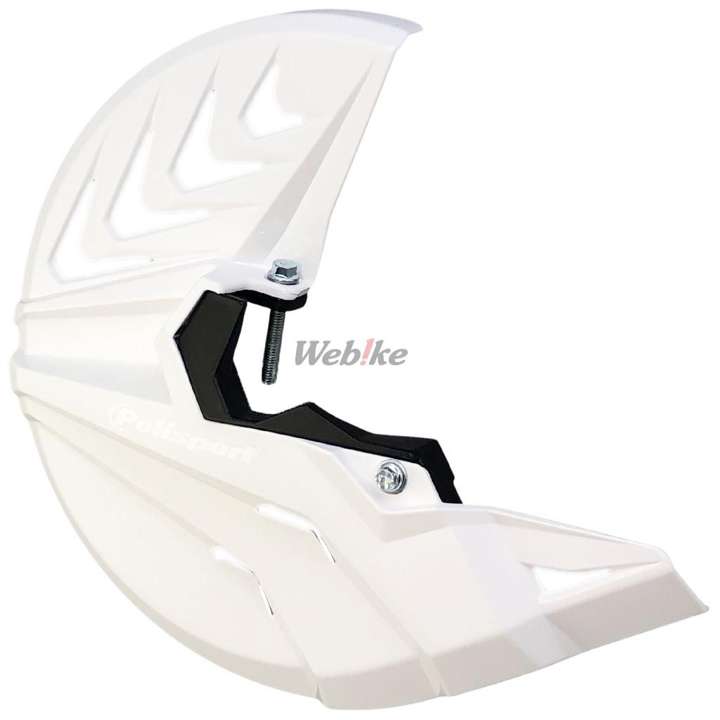 POLISPORT DISC&FORK PROT KXF Black/White | 8157500001