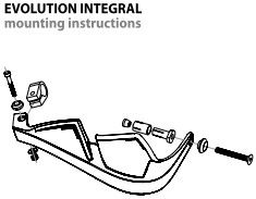 EVOLUTION INTEGRAL HANDGUARD, RED