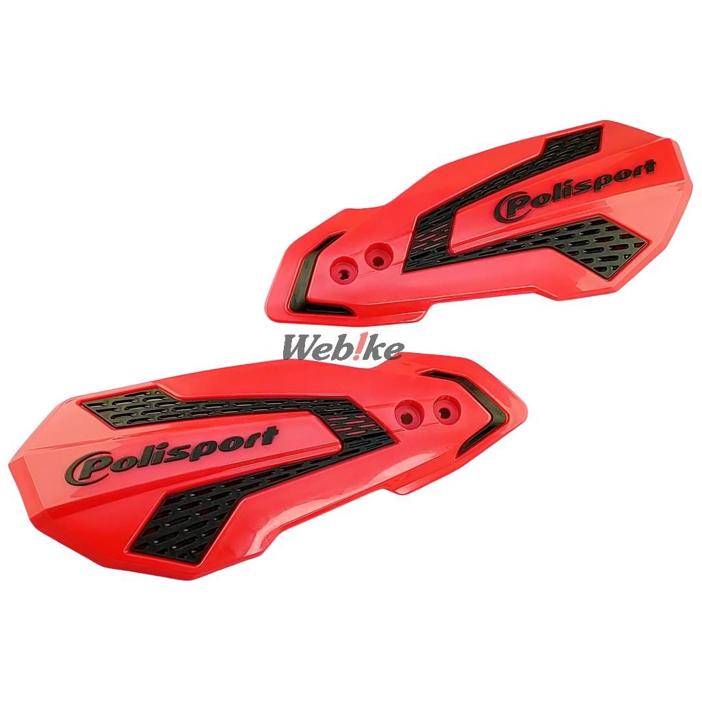 POLISPORT HANDGUARDS MX FLOW White/Red | 8308200023