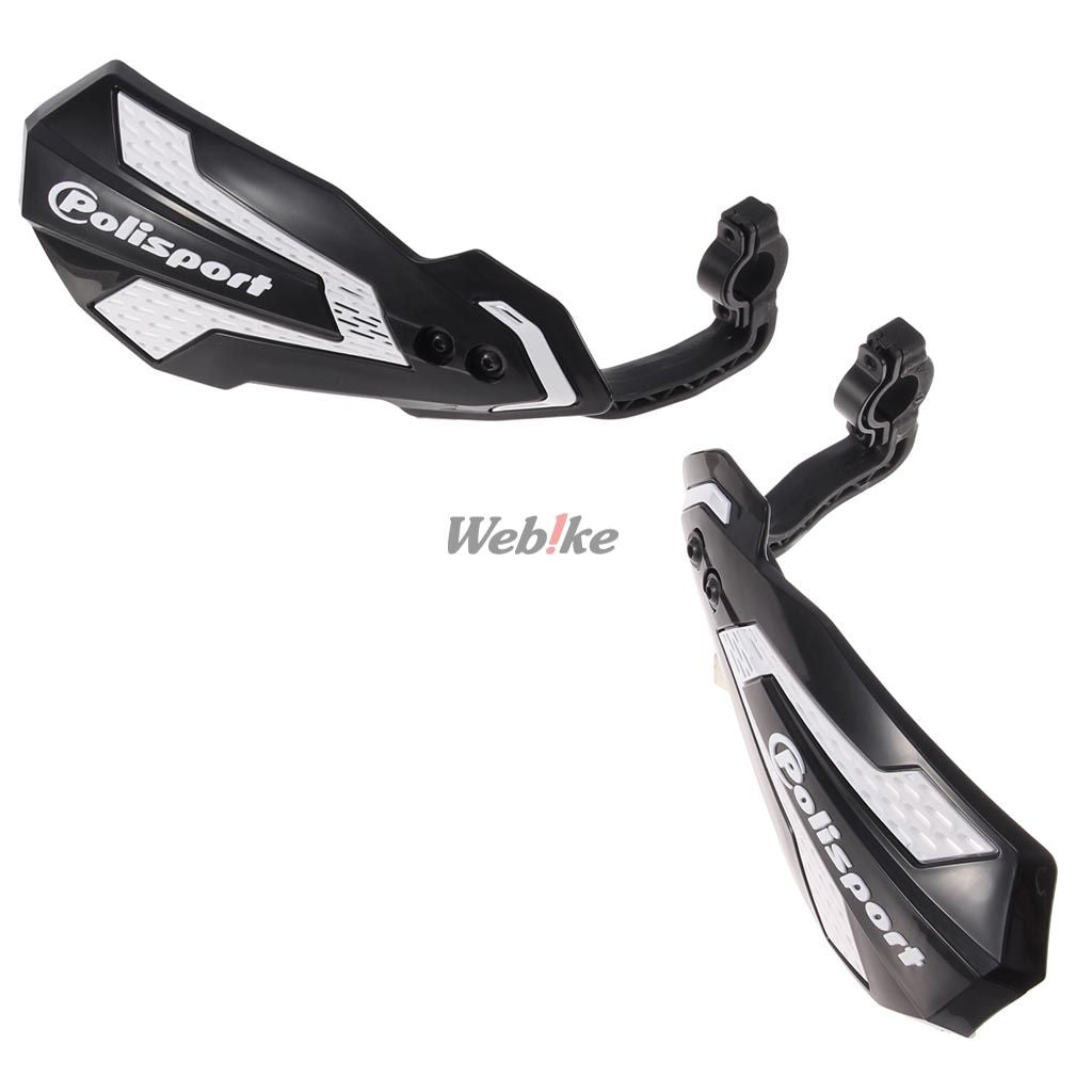 POLISPORT HANDGUARDS MX FLOW Black/White | 8308200038