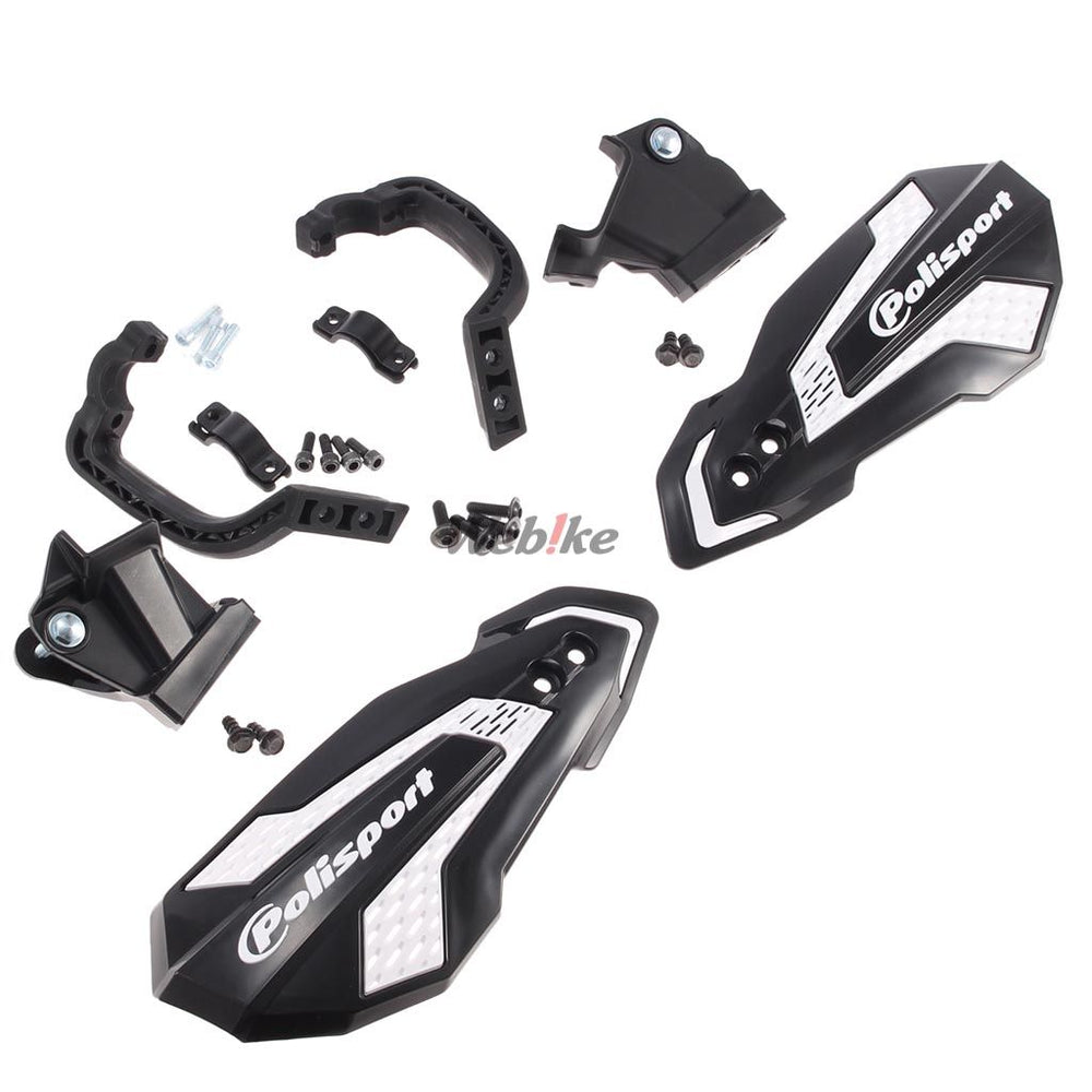 POLISPORT HANDGUARDS MX FLOW Black/White | 8308200038