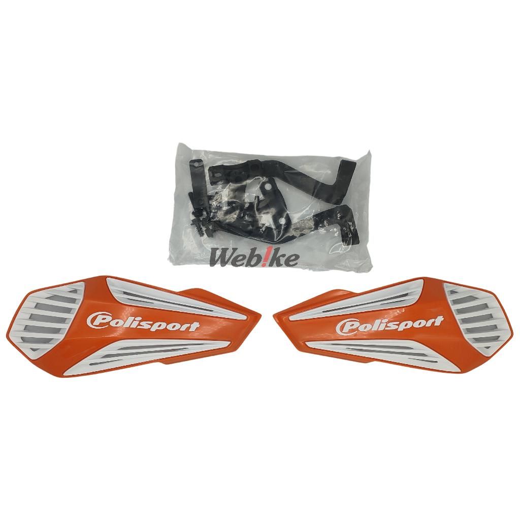 POLISPORT HANDGUARDS MX AIR Orange/White | 8308400004