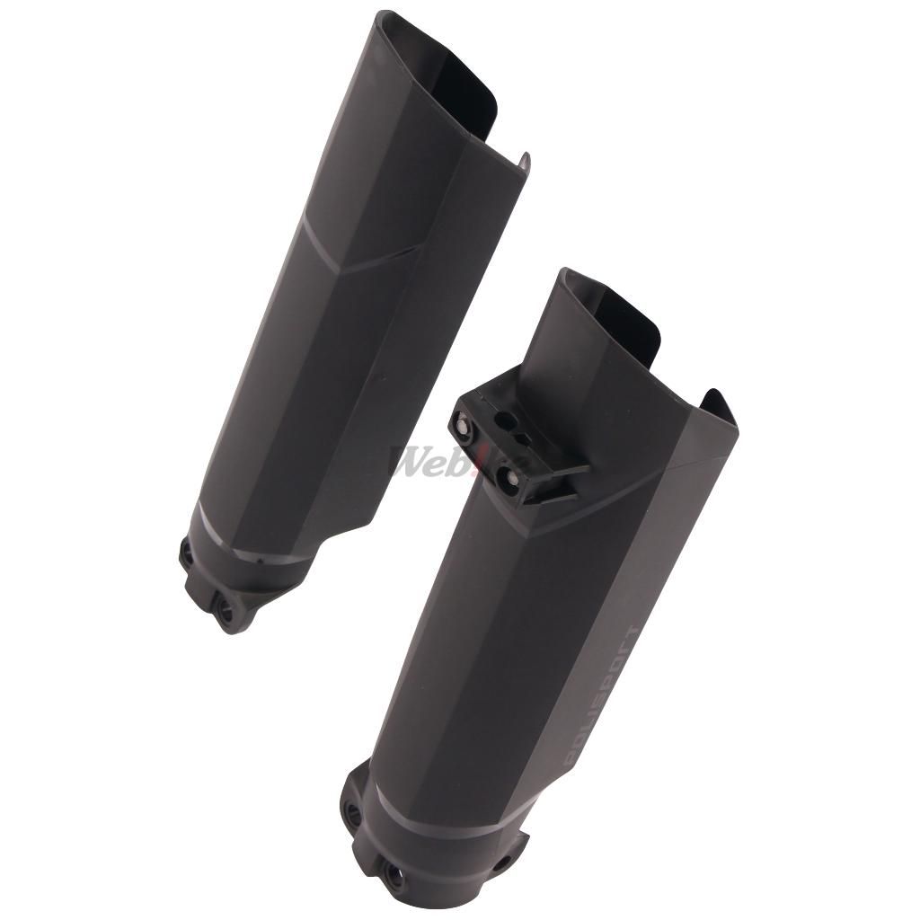 FULL WRAP FORK GUARDS, BLACK