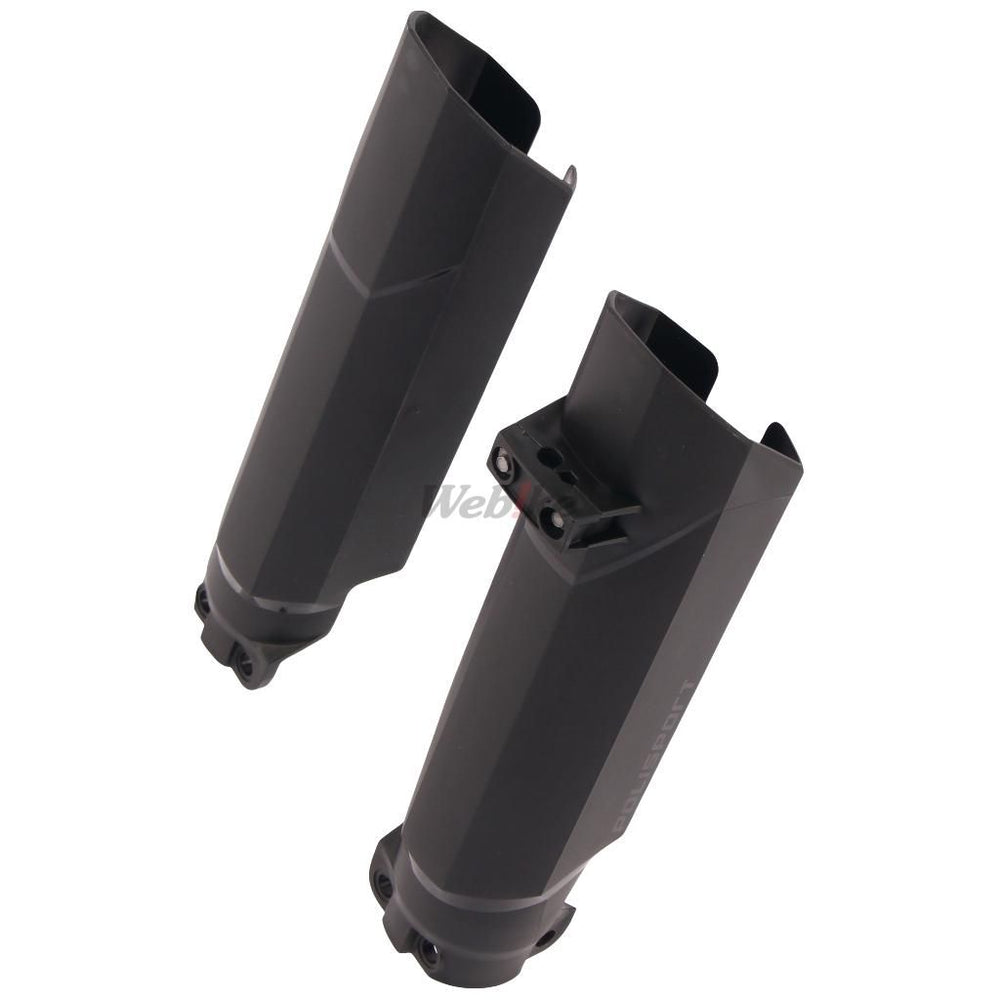 FULL WRAP FORK GUARDS, BLACK