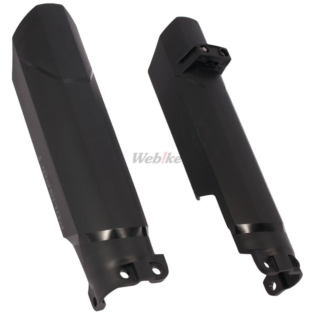 FULL WRAP FORK GUARDS, BLACK