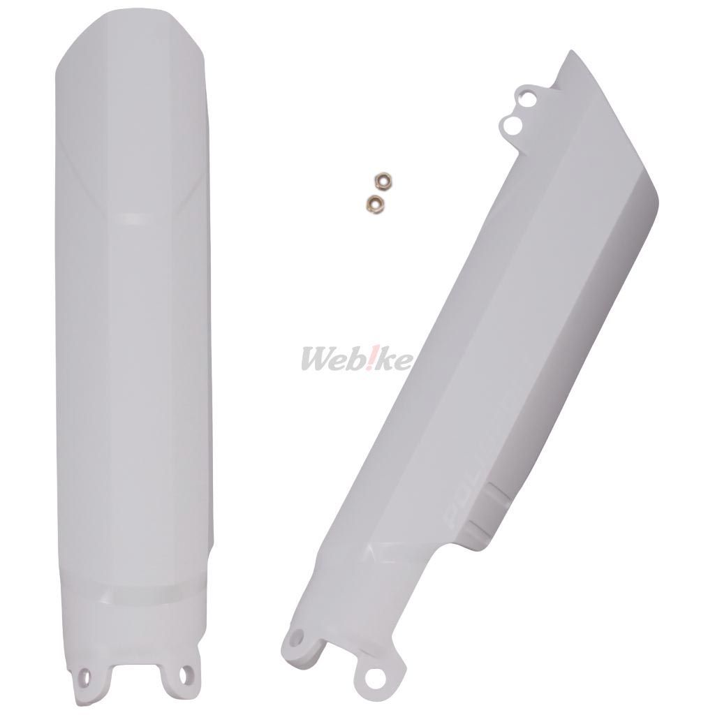 FULL WRAP FORK GUARDS, WHITE