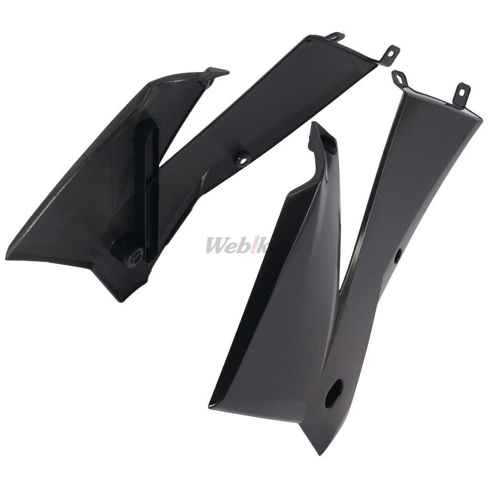RADIATOR SCOOPS, BLACK