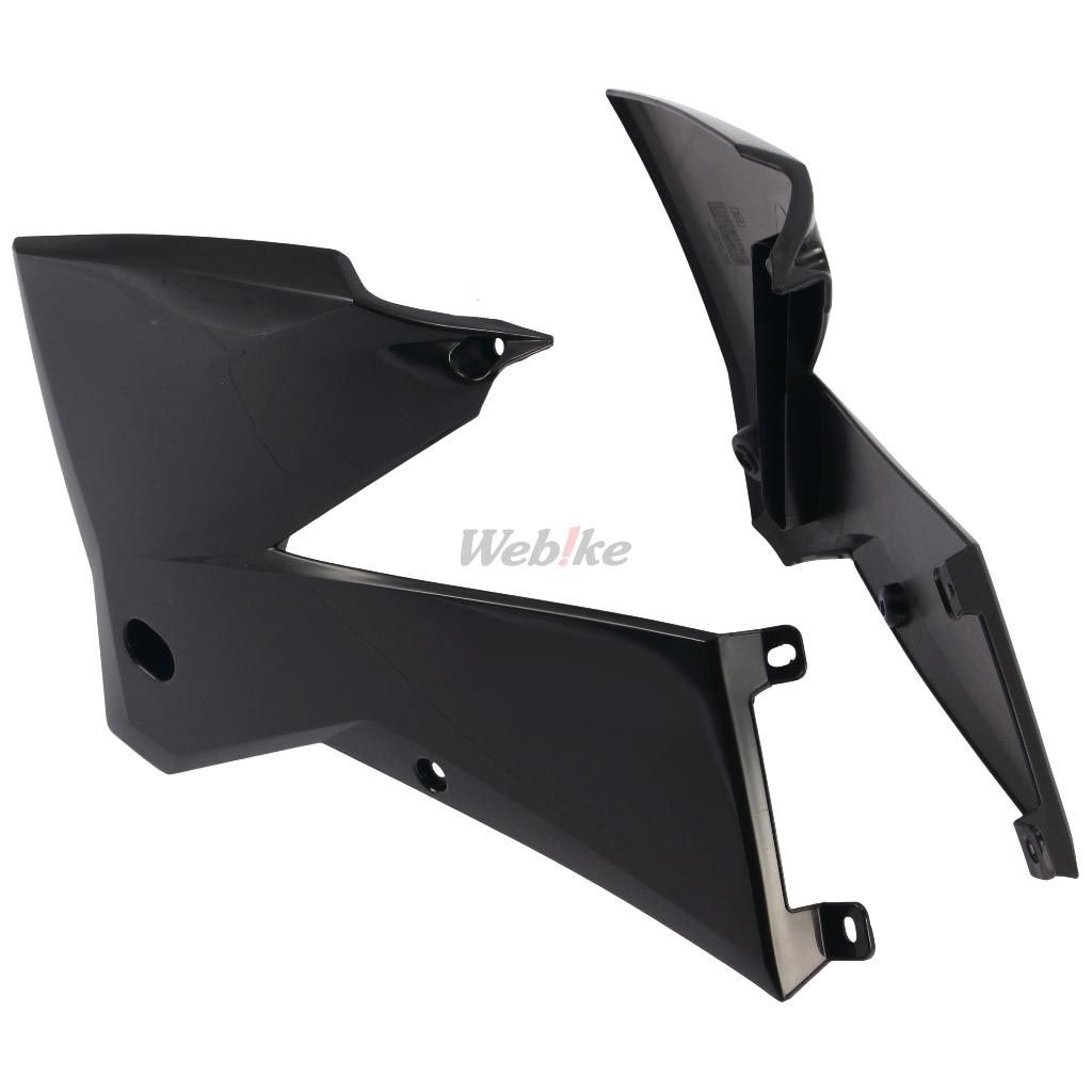 RADIATOR SCOOPS, BLACK