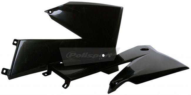 RADIATOR SCOOPS, BLACK