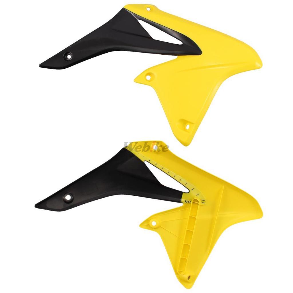 POLISPORT RADIATOR COVERS BLACK/YELLOW | 8413600003