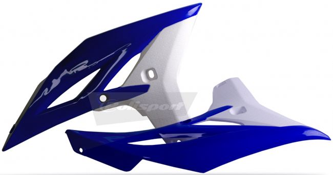 POLISPORT RADIATOR COVERS BLUE/WHITE | 8413700006