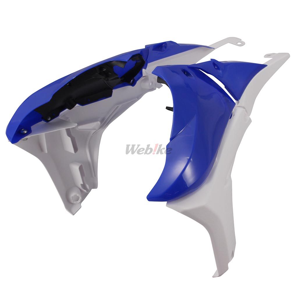 POLISPORT RADIATOR COVERS BLUE/WHITE | 8413800007