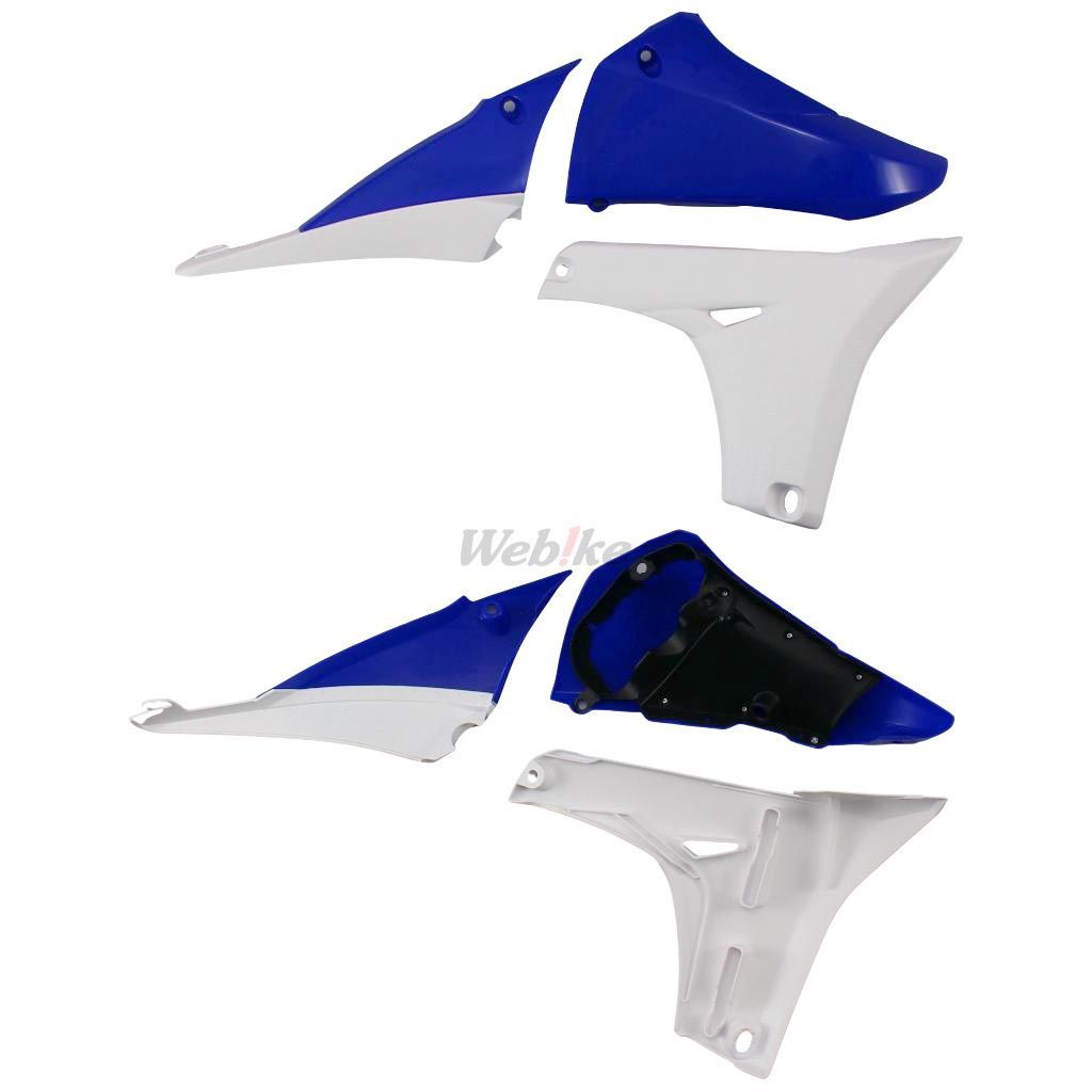 POLISPORT RADIATOR COVERS BLUE/WHITE | 8413800007