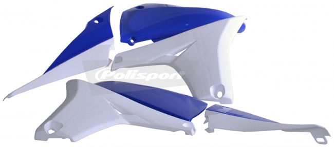POLISPORT RADIATOR COVERS BLUE/WHITE | 8413800007