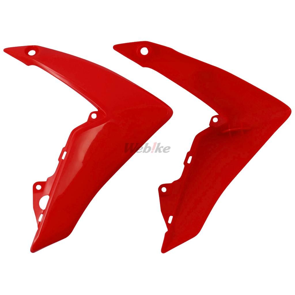 UPPER RADIATOR SCOOPS, RED