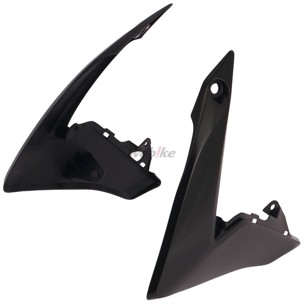 UPPER RADIATOR SCOOPS, BLACK