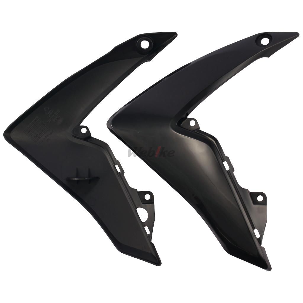 UPPER RADIATOR SCOOPS, BLACK
