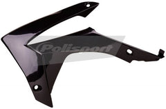 POLISPORT RADIATOR COVER CRF250 14-17/450 13-16 BLACK | 8417100003