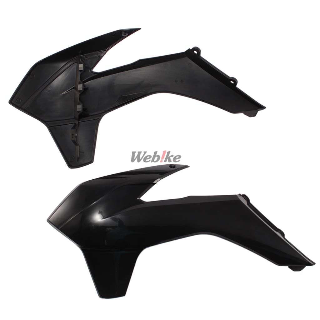 RADIATOR SCOOPS, BLACK