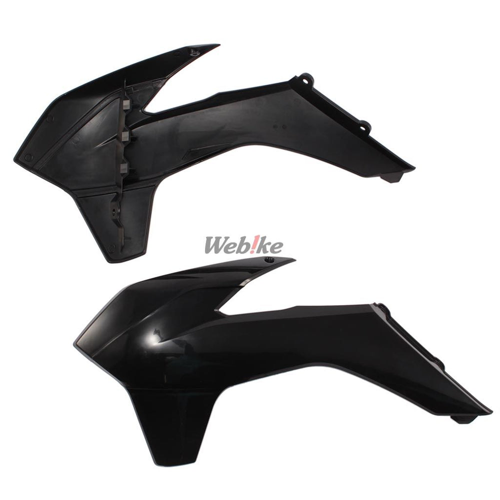 RADIATOR SCOOPS, BLACK
