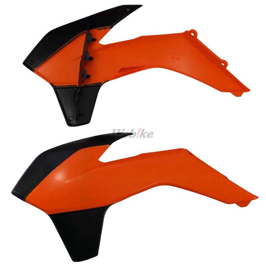 RADIATOR SCOOPS, ORANGE/BLACK