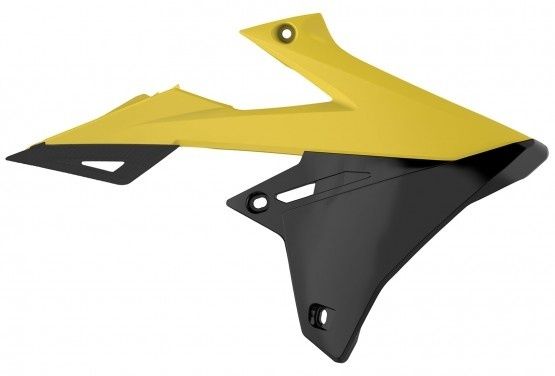 POLISPORT RADIATOR COVERS YELLOW/BLACK | 8421100001