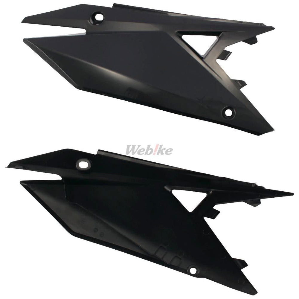 POLISPORT REAR FENDER WITH SIDE PANELS BLACK | 8421200003