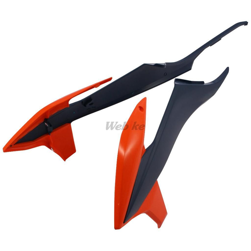 RADIATOR SCOOPS, ORANGE/BLUE