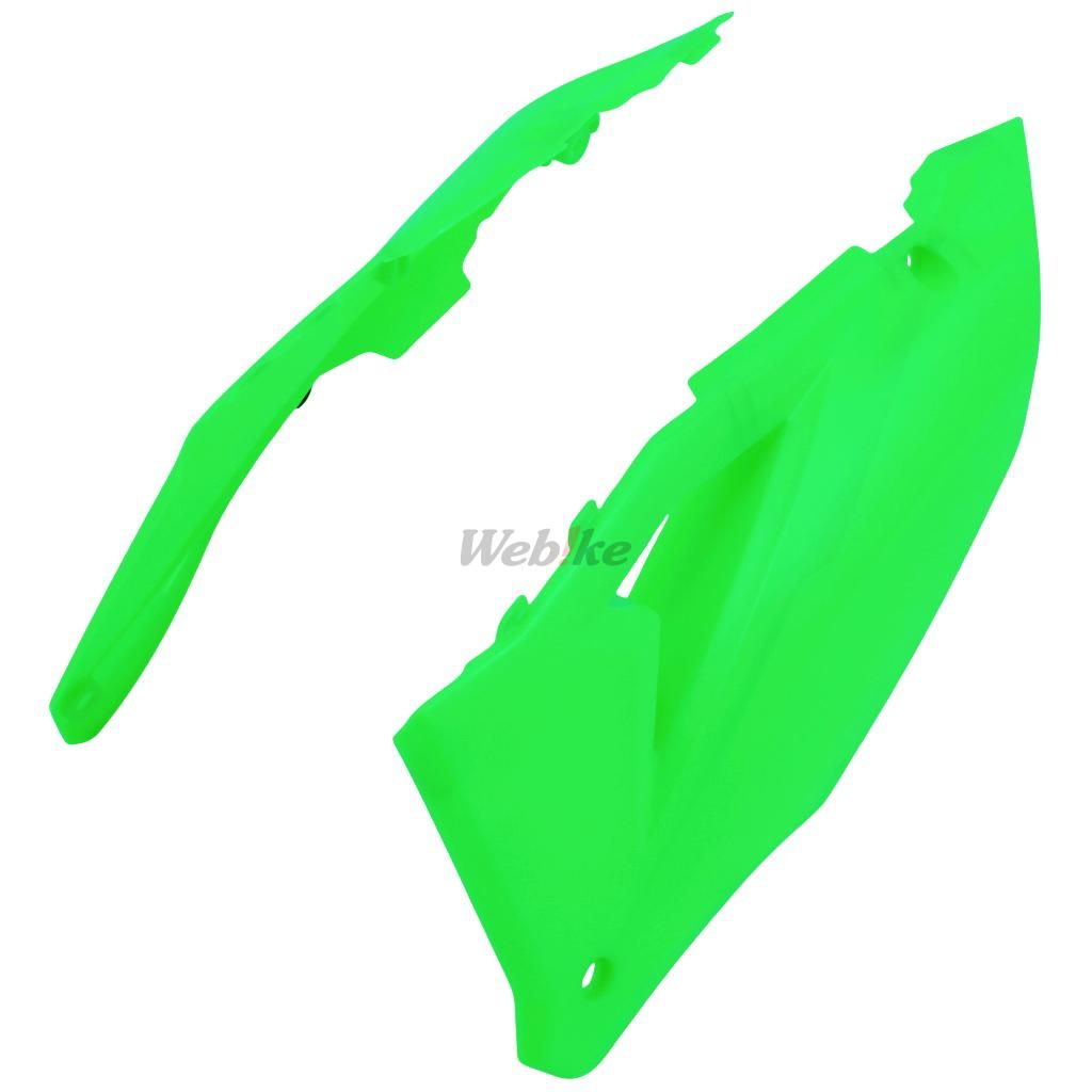 Side panels W/heat protector, GREEN