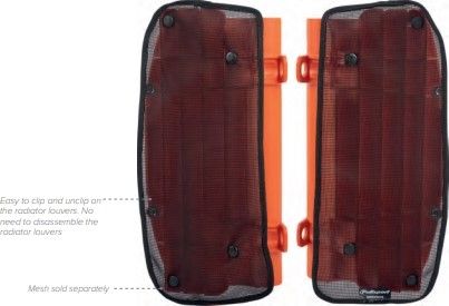 POLISPORT RAD LOUVERS RM125/250 YE | 8466100002