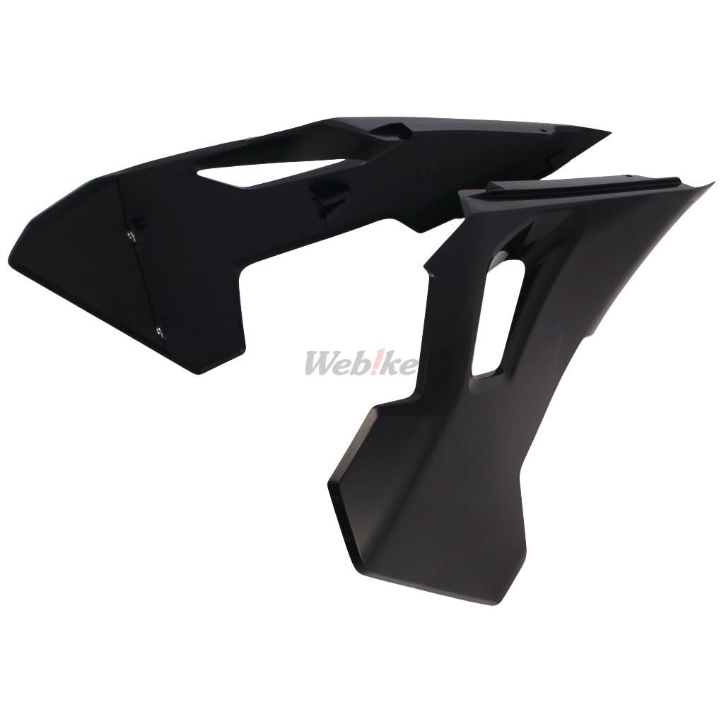 RADIATOR SCOOPS, BLACK