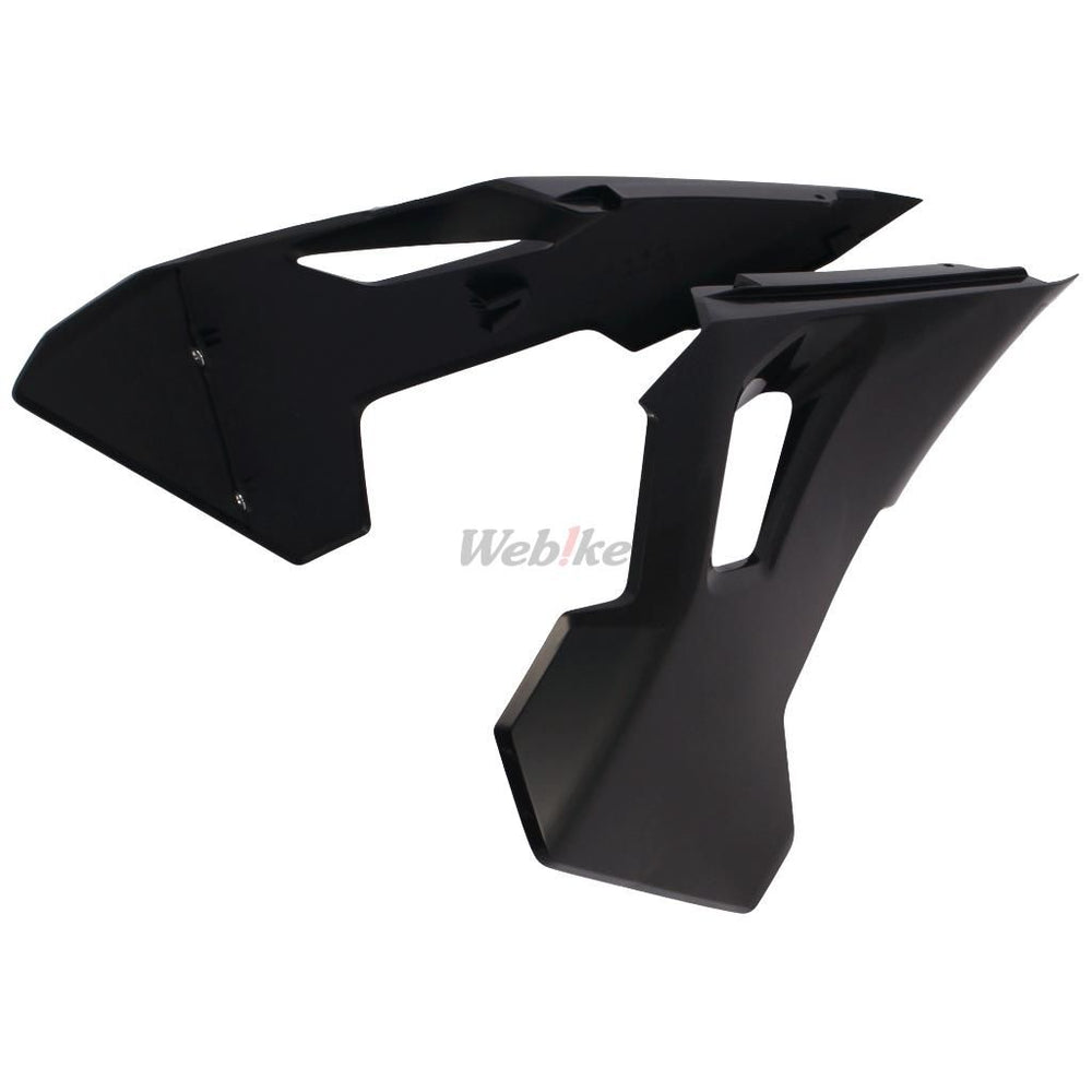 RADIATOR SCOOPS, BLACK