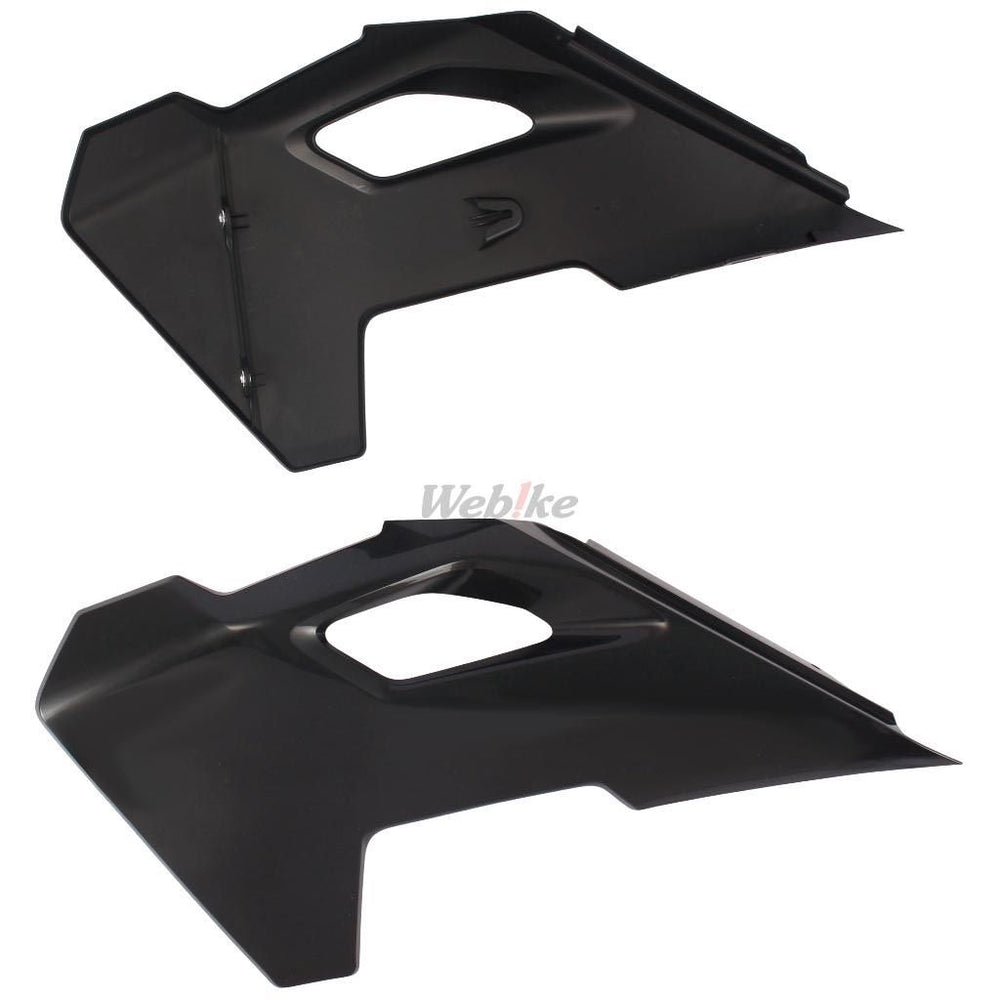 RADIATOR SCOOPS, BLACK