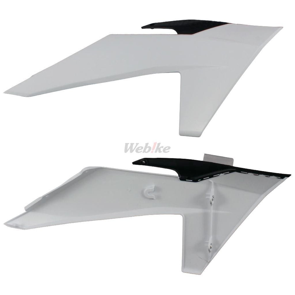 RADIATOR SCOOPS, BLACK/WHITE OEM color