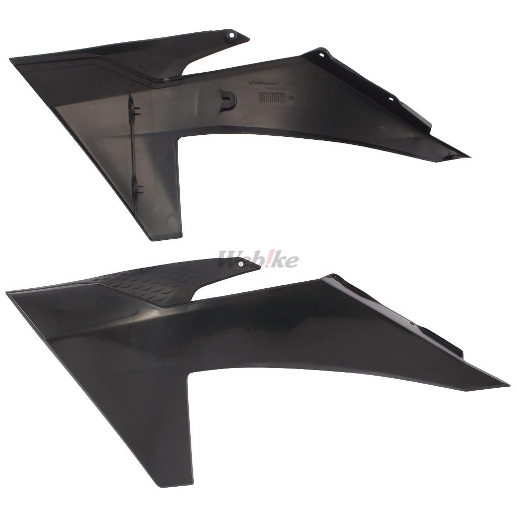 RADIATOR SCOOPS, BLACK
